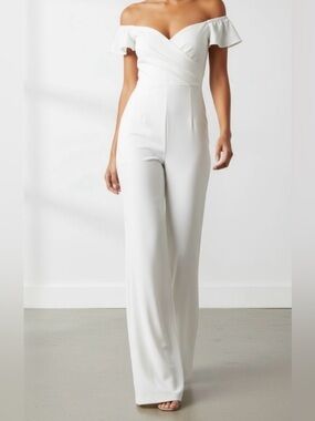 Chelsea 28 ivory Off-Shoulder Jumpsuit from Nordstrom